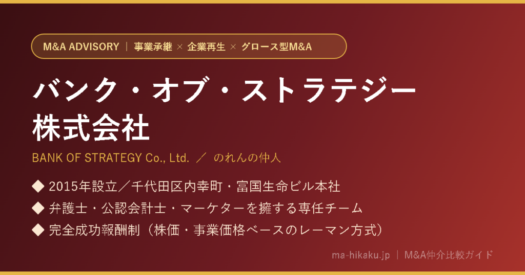 バンク・オブ・ストラテジー株式会社