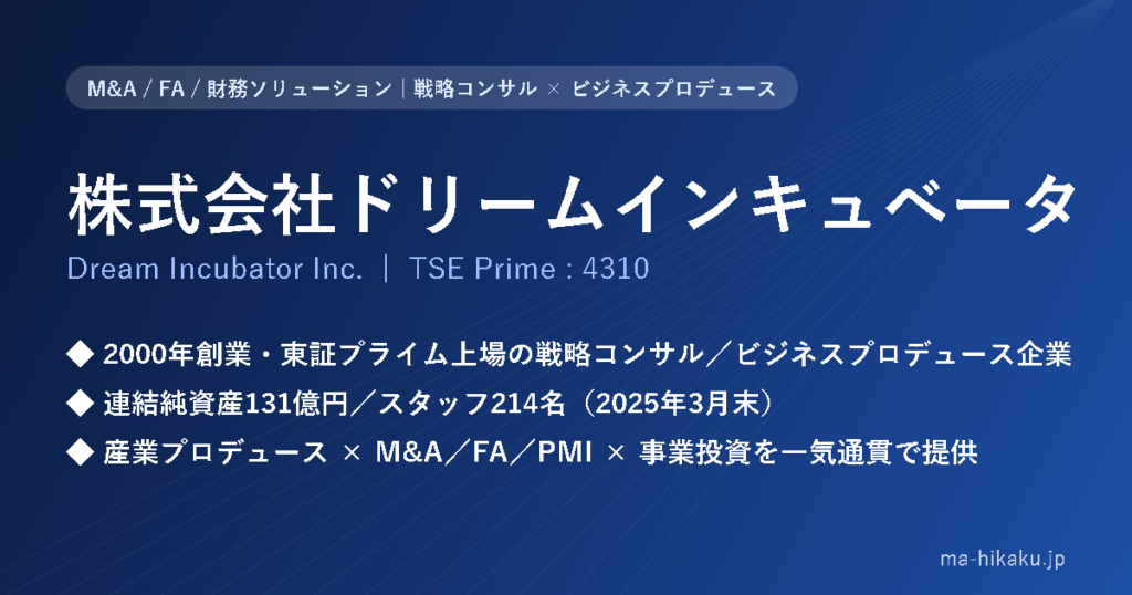 株式会社ドリームインキュベータ
