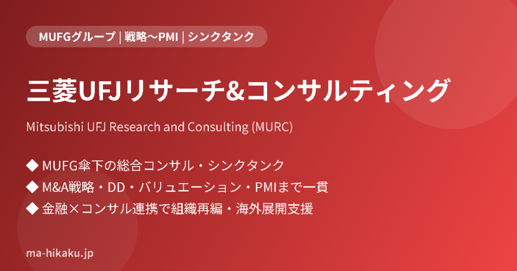 三菱UFJリサーチ&コンサルティング（MURC）