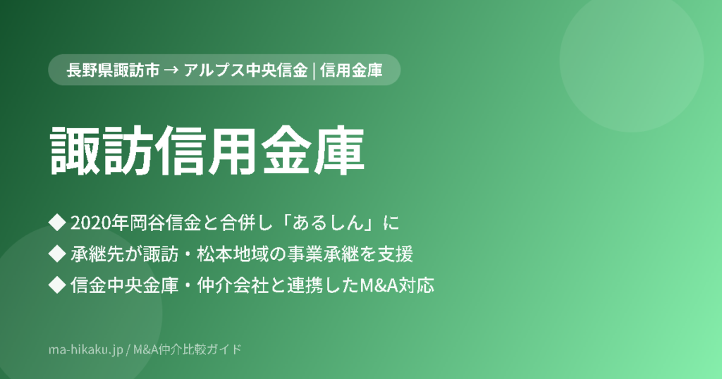 諏訪信用金庫（アルプス中央信用金庫）